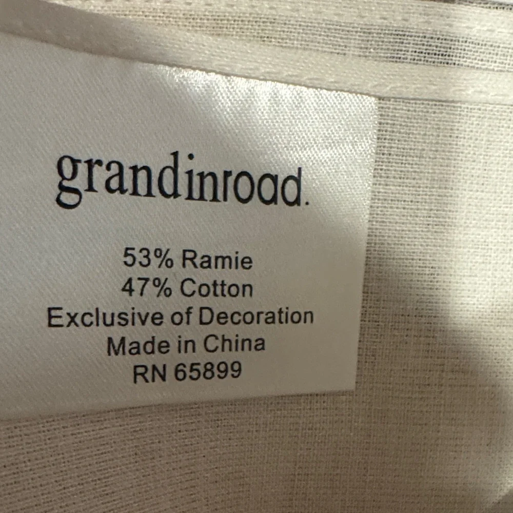 Peking Handicraft Embroidered Ramie / Cotton Towels by Grandin Road - Set of 2
